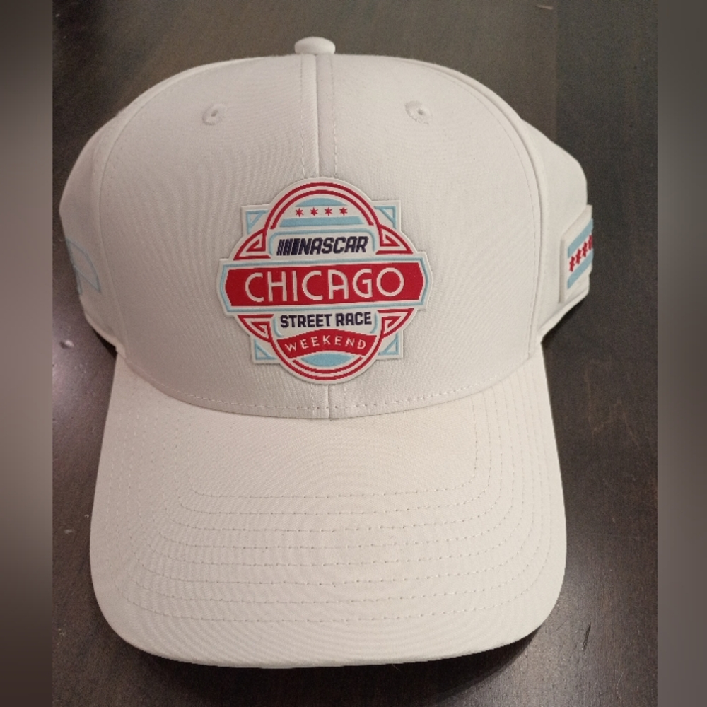 NASCAR White Chicago Street Race Cap Adjustable Limited Edition New